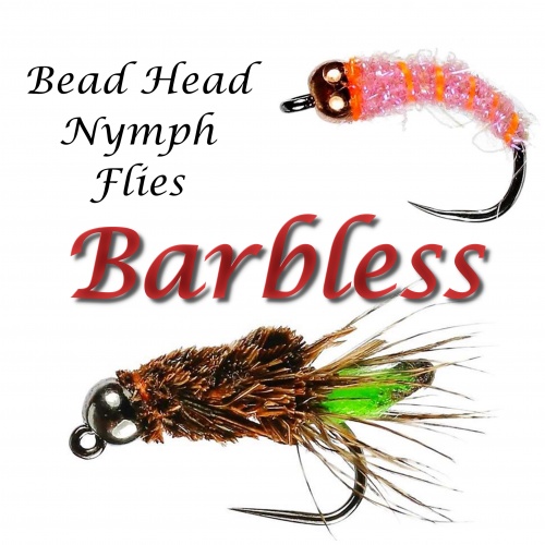 Barbless Bead Head Nymph Flies